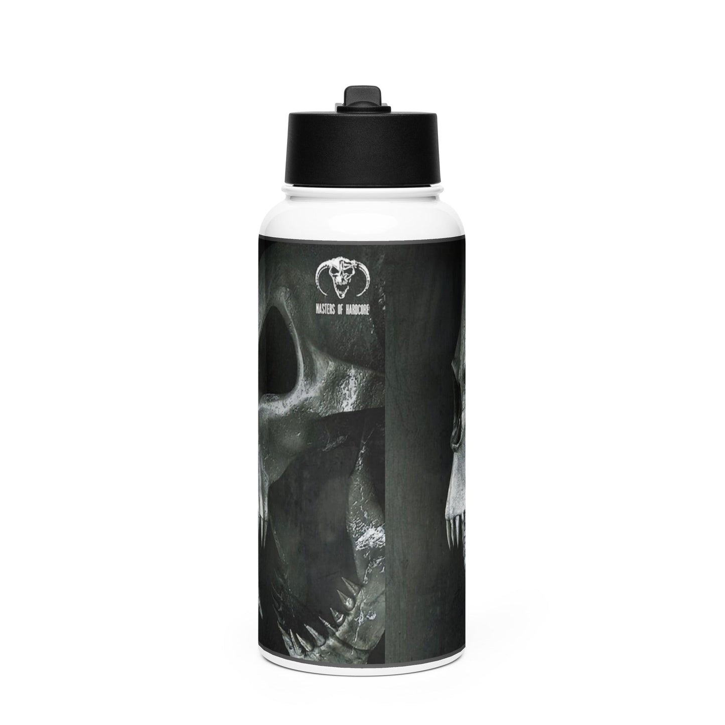 Botella de acero inoxidable con tapa de pajita Masters of Hardcore - Nemessis Shop