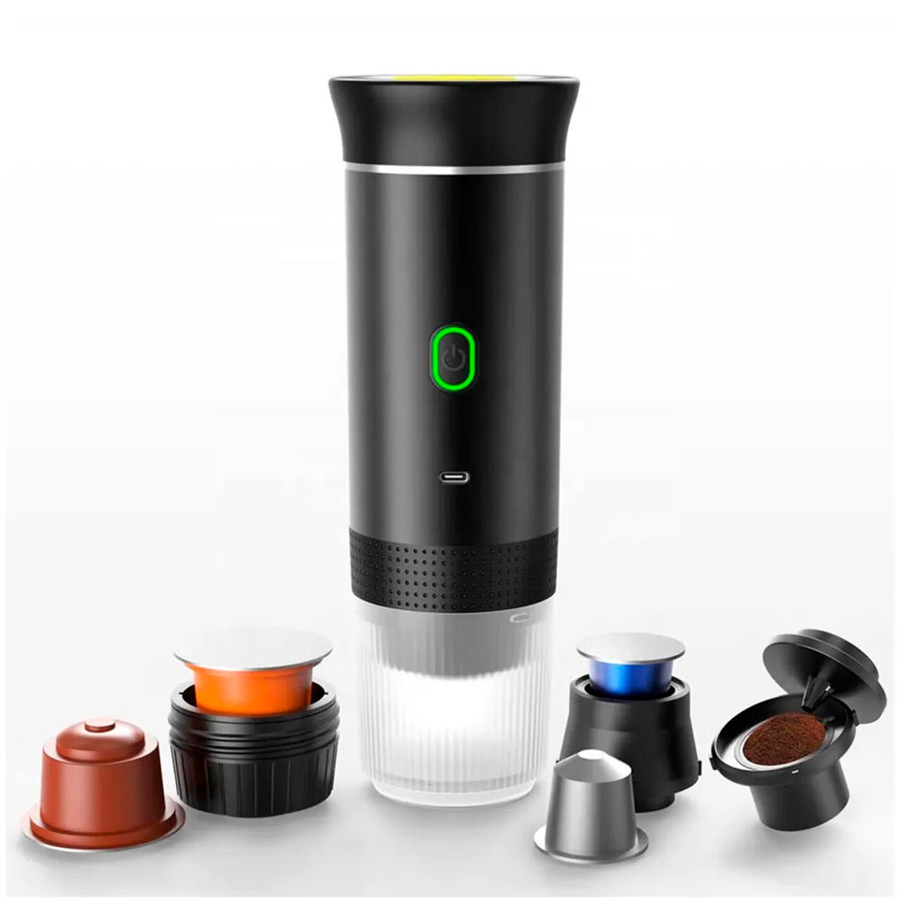 Cafetera Expreso Portátil Capsulas 3 en 1 Compatible con Nespresso Dolce Gusto y Café Molido - Nemessis Shop