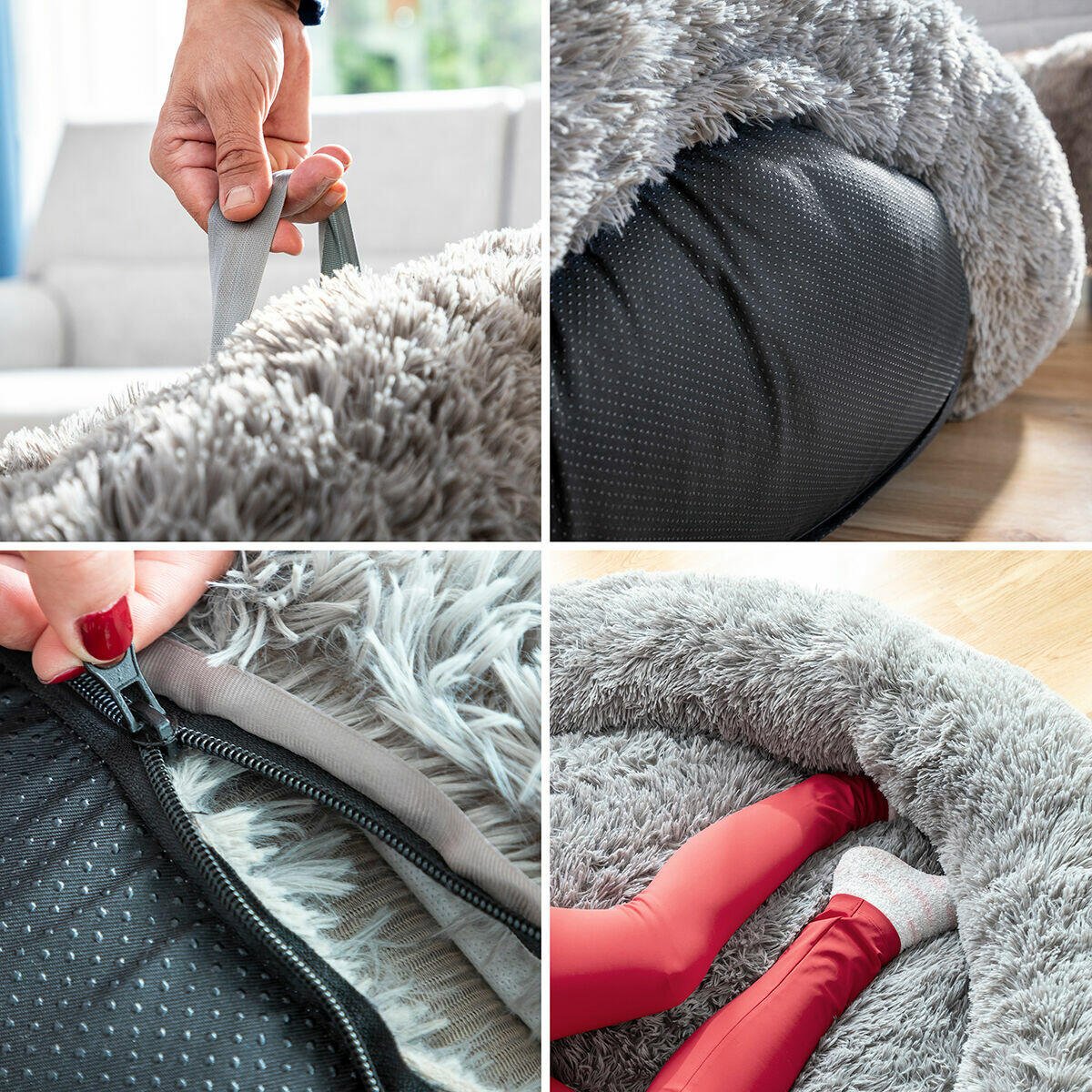 Cama de Perro para Humanos | Human Dog Bed XXL InnovaGoods Grey - Nemessis Shop®