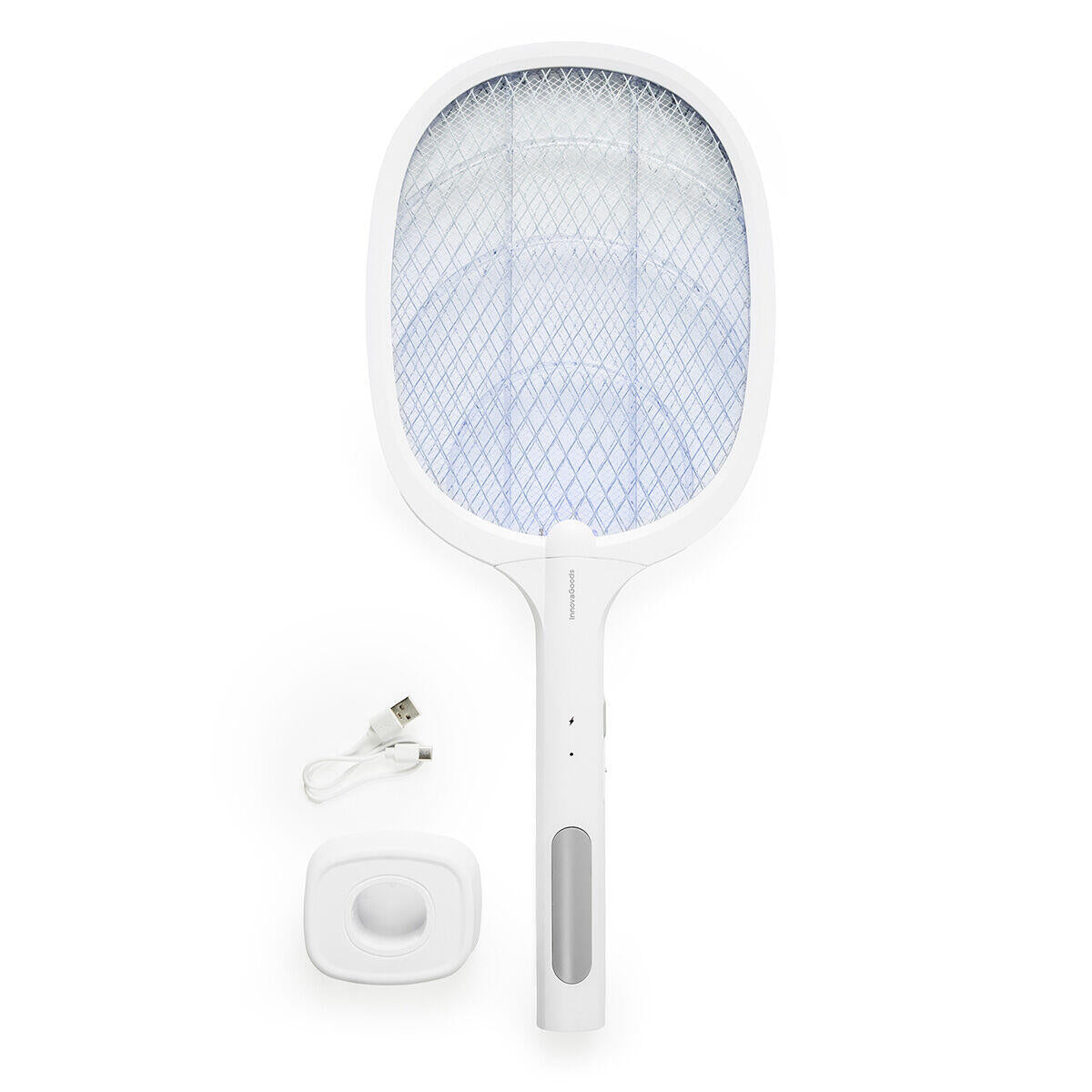 Raqueta Matainsectos Recargable con Luz UV 2 en 1 Elecfly