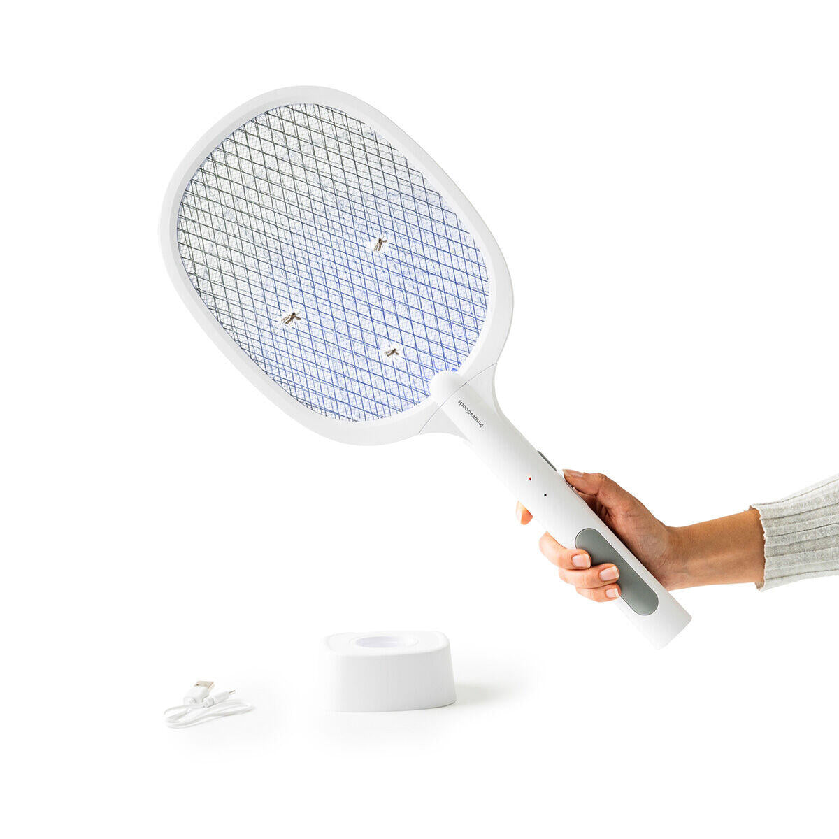 Raqueta Matainsectos Recargable con Luz UV 2 en 1 Elecfly