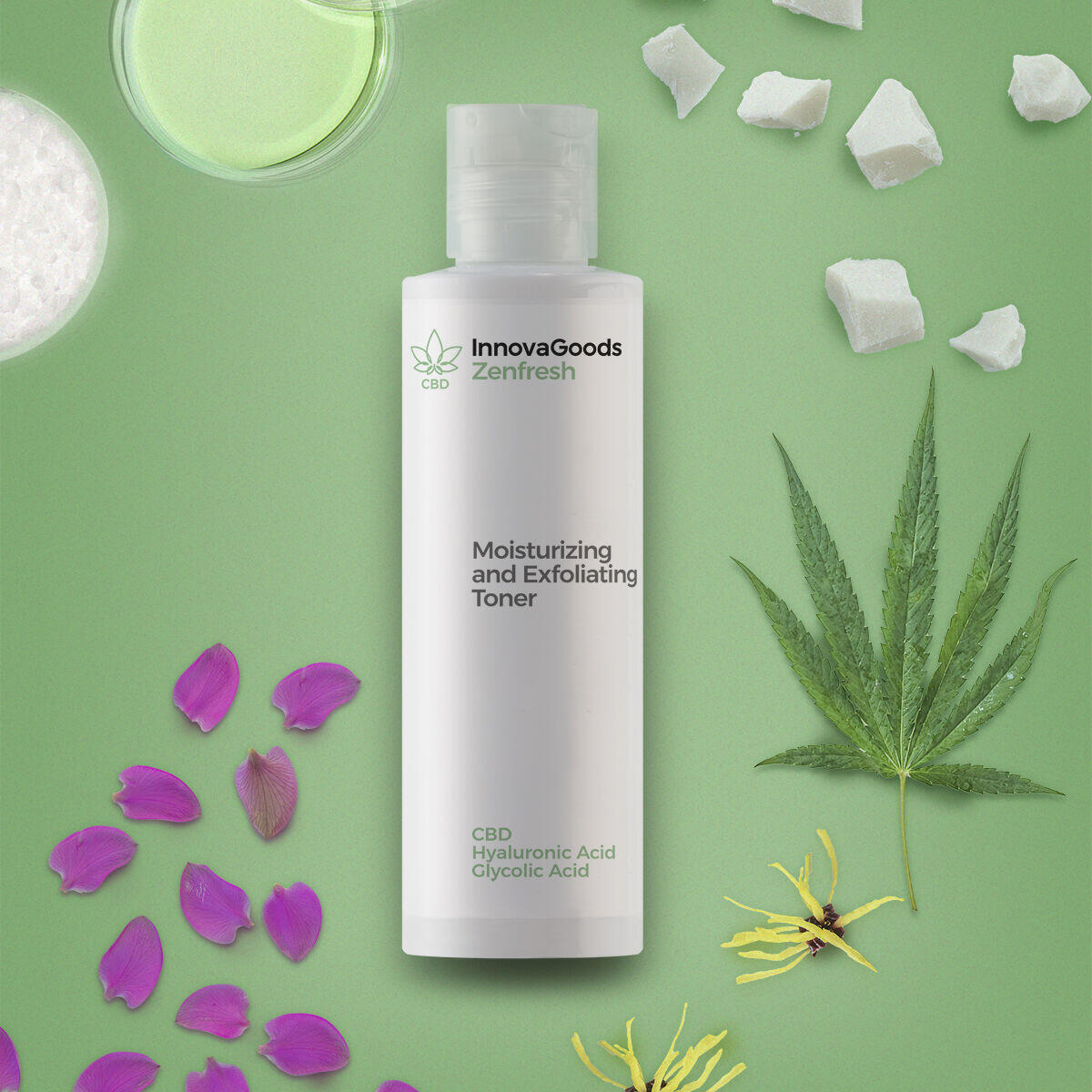 Tónico Facial Hidratante y Exfoliante CBD Zenfresh 150 ml