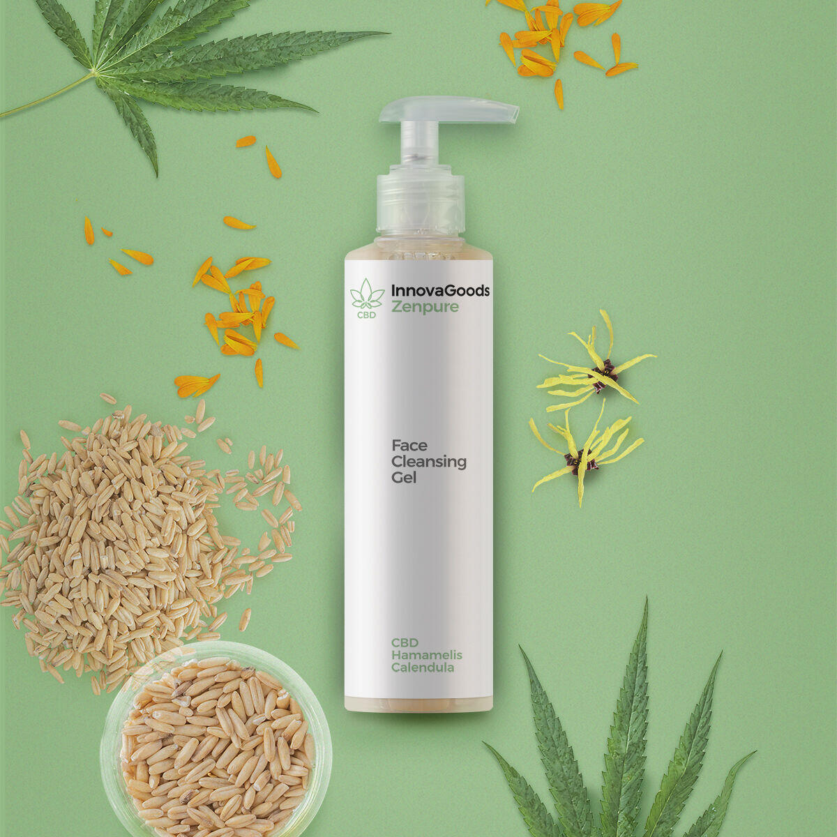 Gel Limpiador Facial CBD Zenpure 200 ml