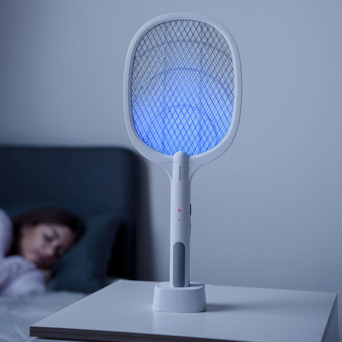 Raqueta Matainsectos Recargable con Luz UV 2 en 1 Elecfly