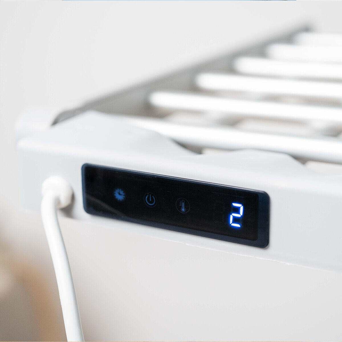 Tendedero Eléctrico Plegable con Alas, Pantalla Táctil, Temporizador y Control de Temperatura Warmmat 230 W 20 Barra