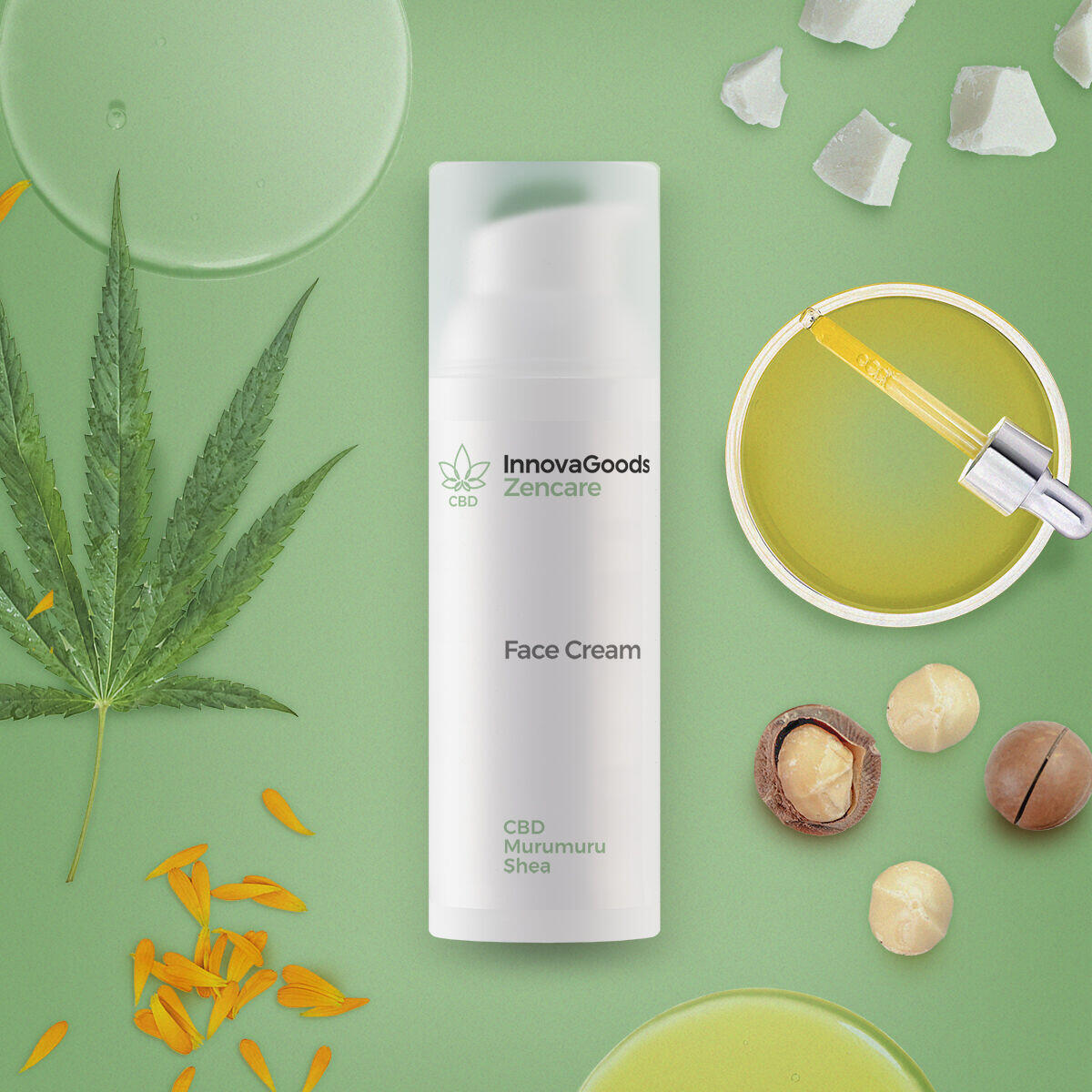 Crema Facial Hidratante CBD Zencare 50 ml