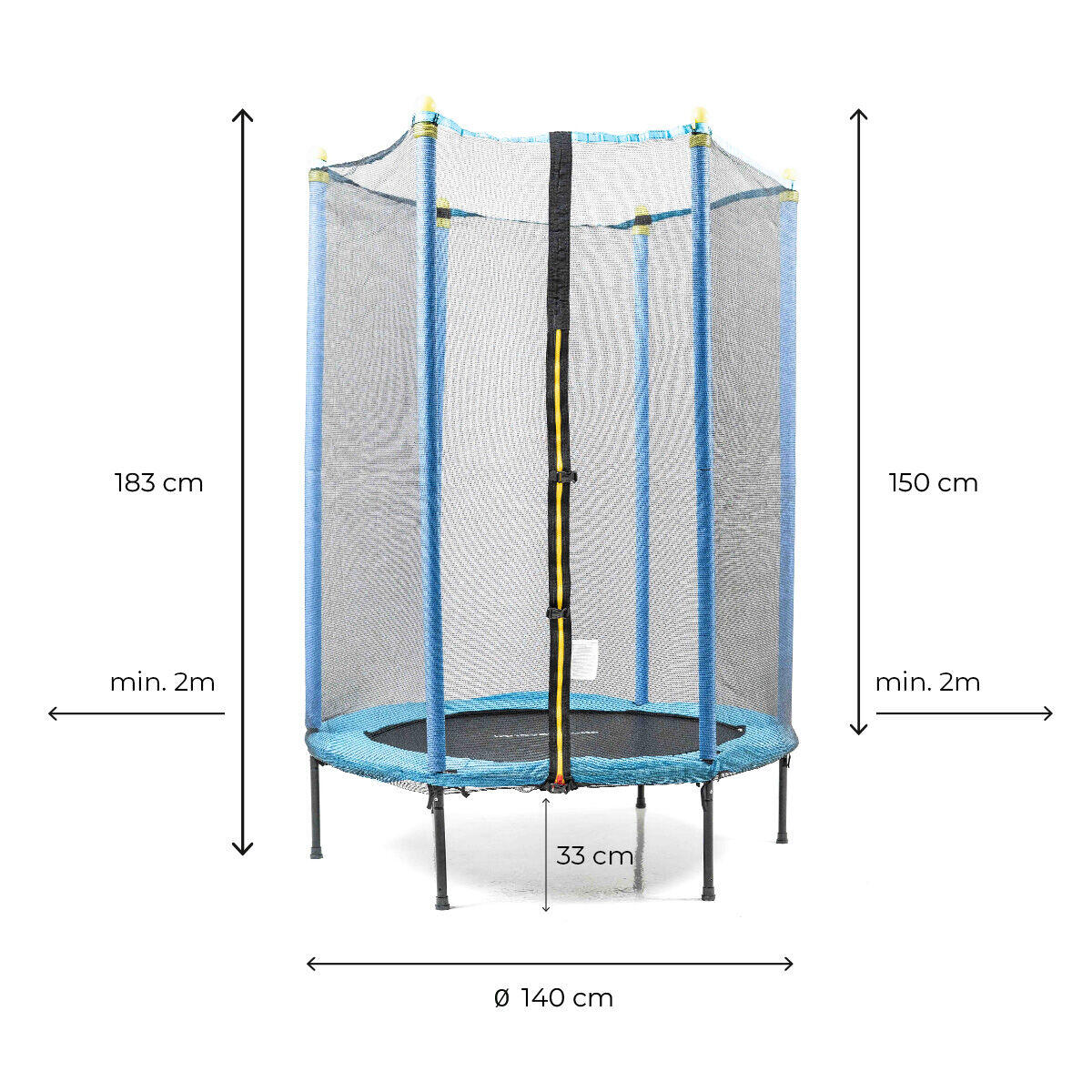 Cama Elástica Infantil con Red de Seguridad Zuply