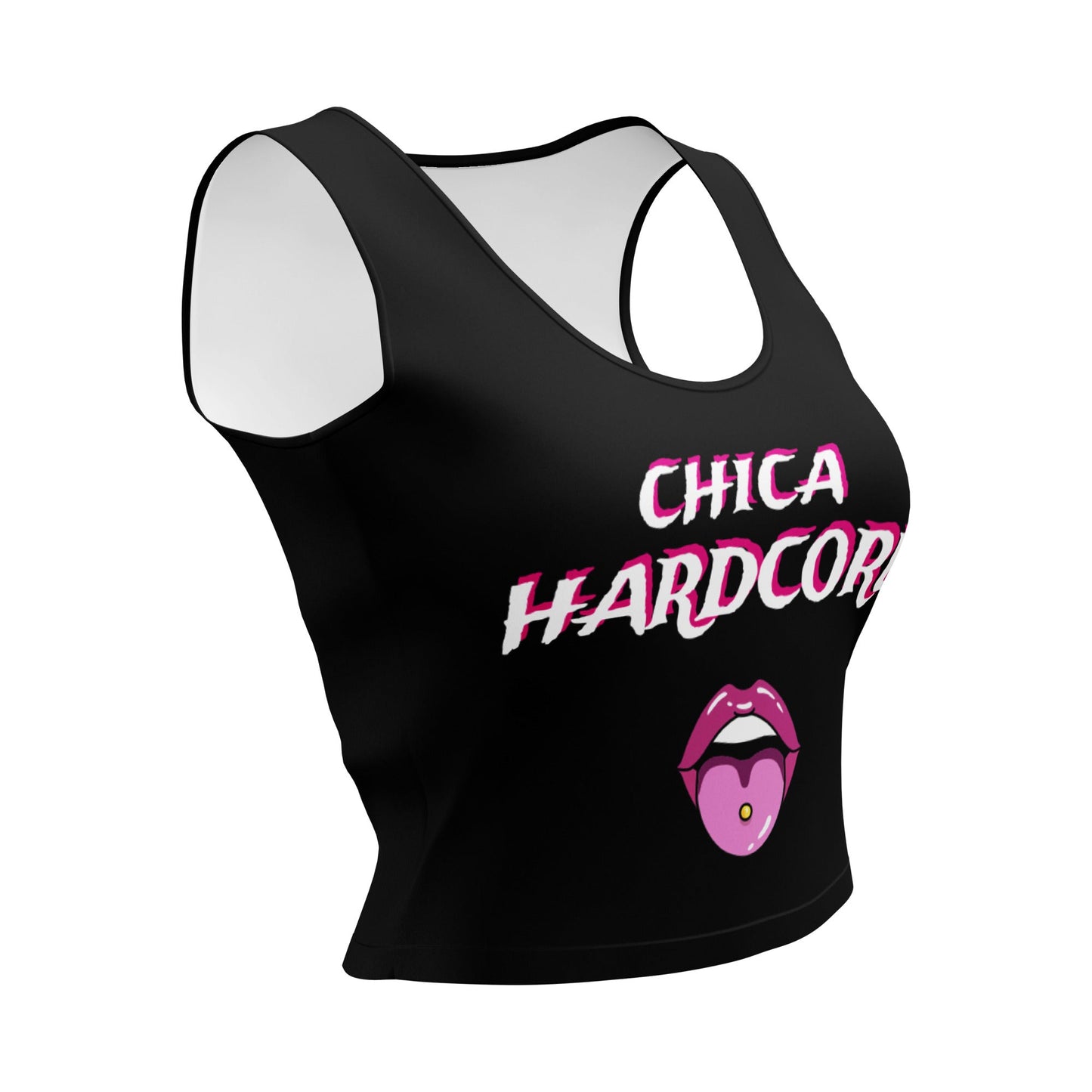 Top corto ceñido Chica Hardcore - Nemessis Shop