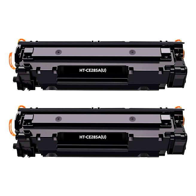 Tóner compatible HP CE285A/CE278A/CB435A/CB436A Negro Pack de 2 Cartuchos de Tóner