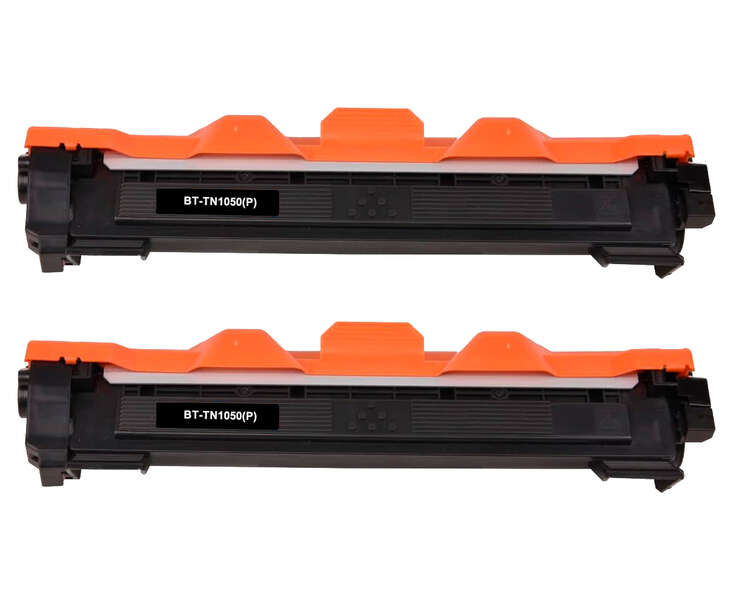Tóner compatible Brother TN1050 Negro Pack de 2