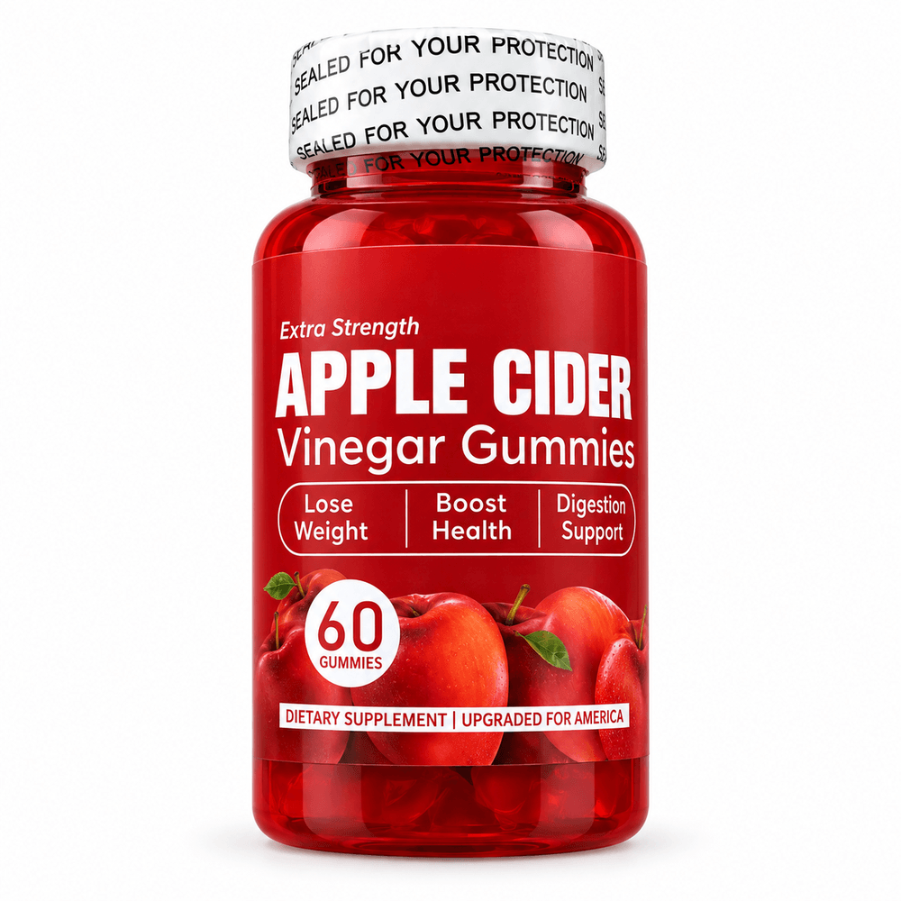Gomitas de Vinagre de Manzana Extra Fuerza (Apple Cider Vinegar Gummies) - 60 gomitas
