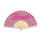Feral Pink Glitter 23cm fan