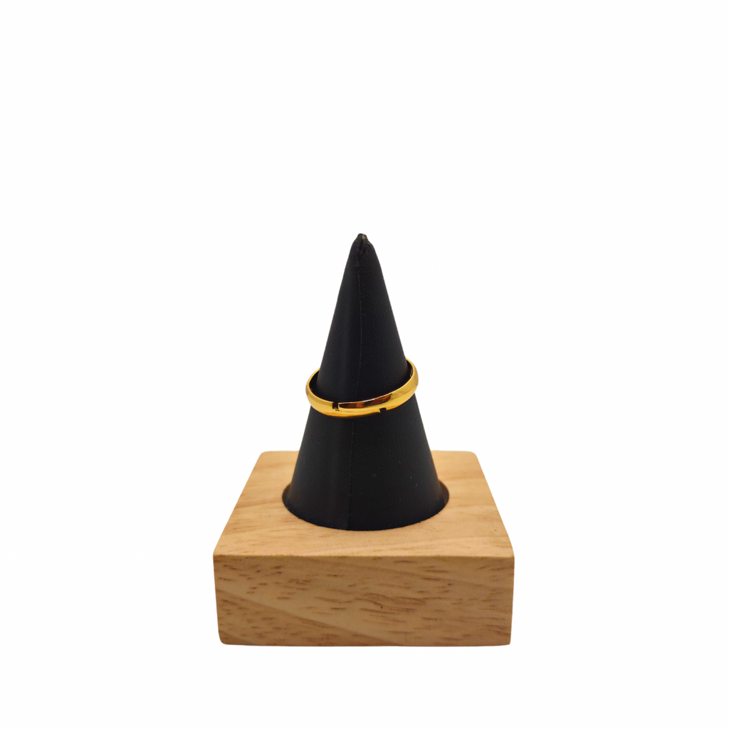 Conjunto de Joyería Floral Geométrica Azul 100% Acero Bañado en Oro 18K