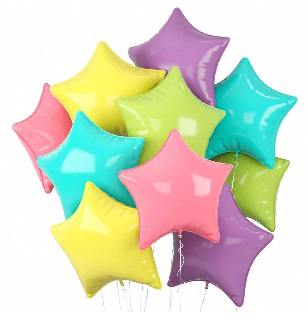 Globo personalizado estrella multicolor