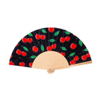 Cherries 23cm fan Black