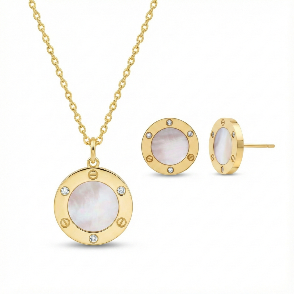 Collar & Pendientes L’Essence Nacre