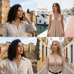 Collar de Acero Inoxidable 100% con Colgante de Corazón Azul y Zirconias