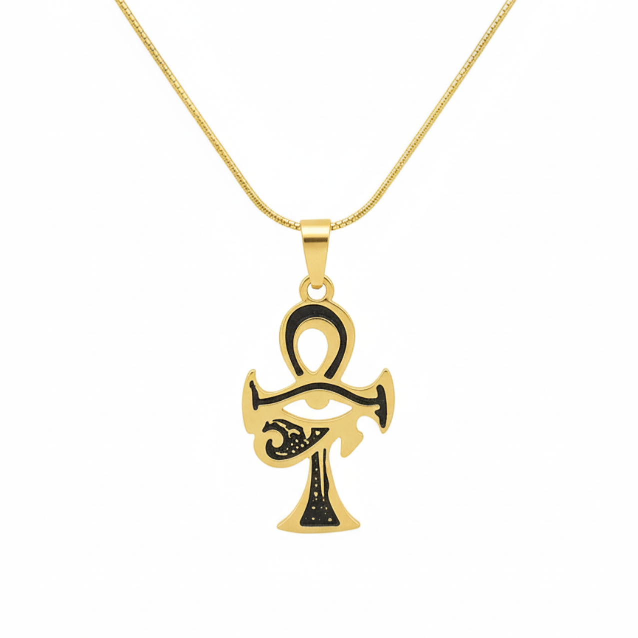 Collar 'Vision d'Ankh' con Contrastes de Ébano