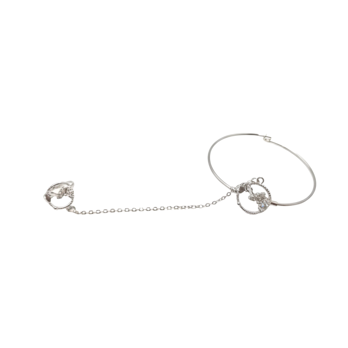 Conjunto Infantil de Collar y Pendientes Mariposas 100% Acero Inoxidable