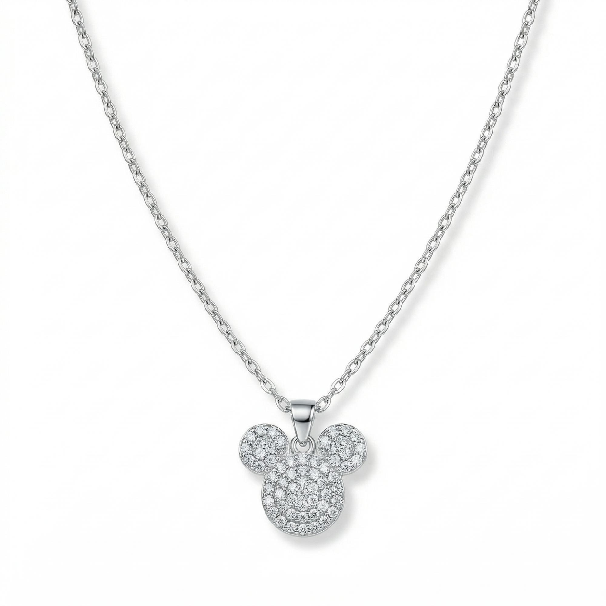 Collar Silhouette Éclat - Icono de Brillo y Plata