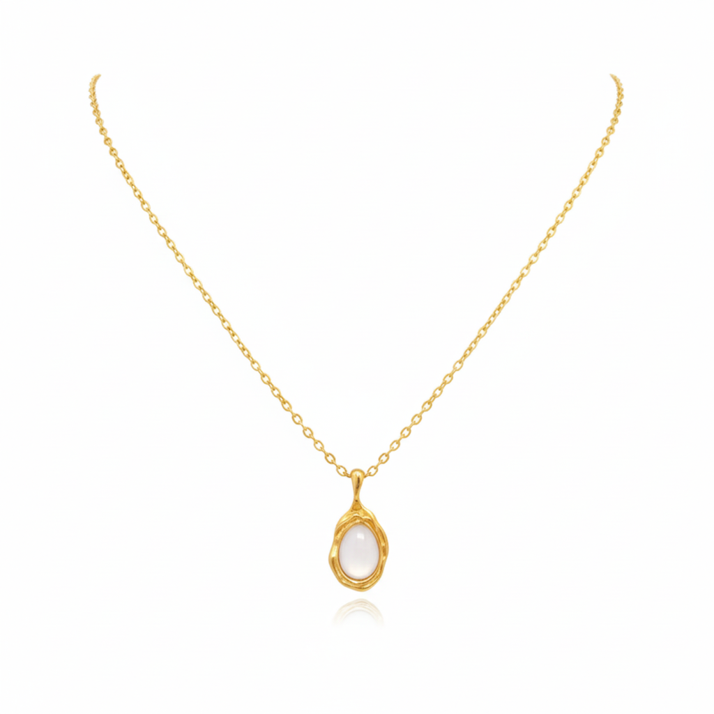 Collar Goutte de Perle Organique
