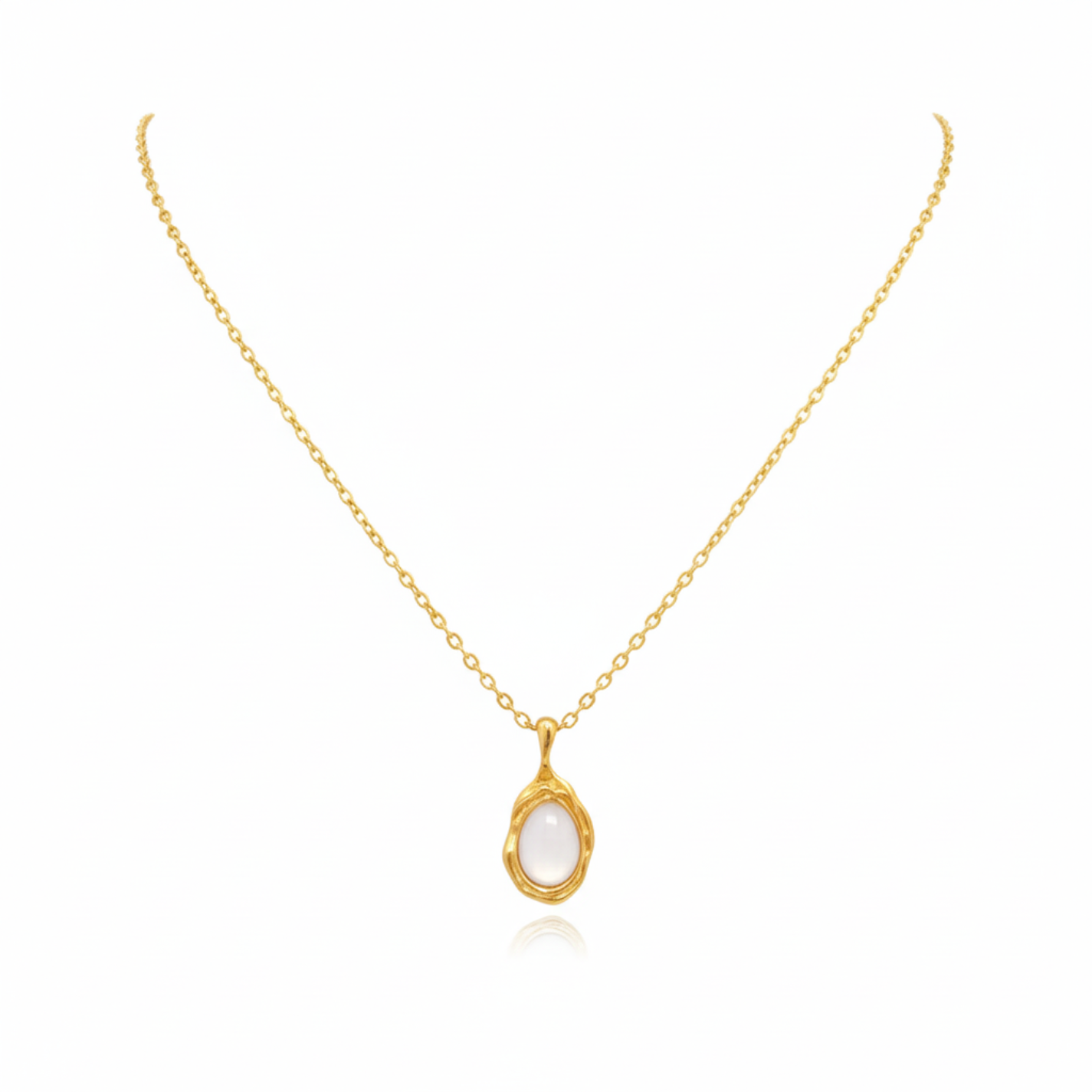 Collar Goutte de Perle Organique