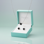 Conjunto Trébol Noir Argenté