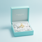 Anillo Cruz Egipcia (Anj) 100% Acero Bañado en Oro 18K