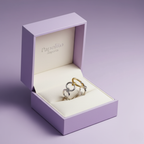 Anillo Eslabones Bicolor 100% Acero (Plata y Baño de Oro 18K)