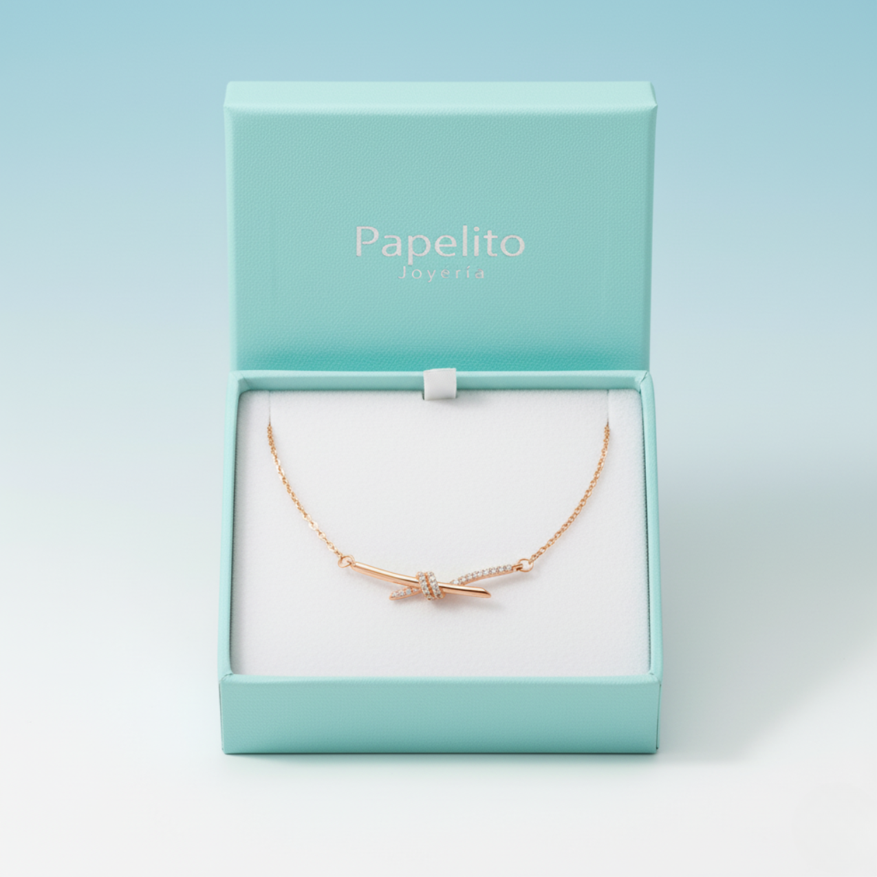 Collar Nœud Rosé