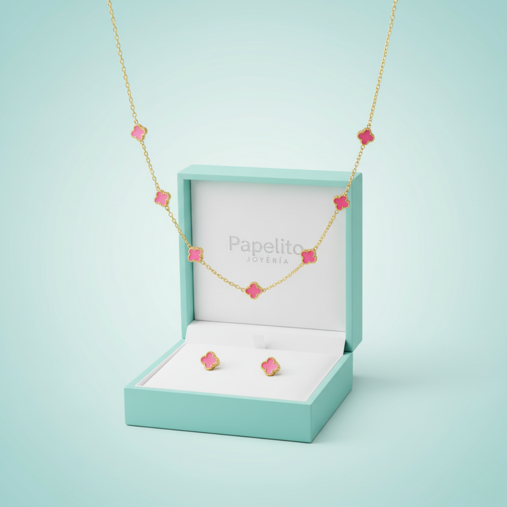 Conjunto Trébol Rosé Signature