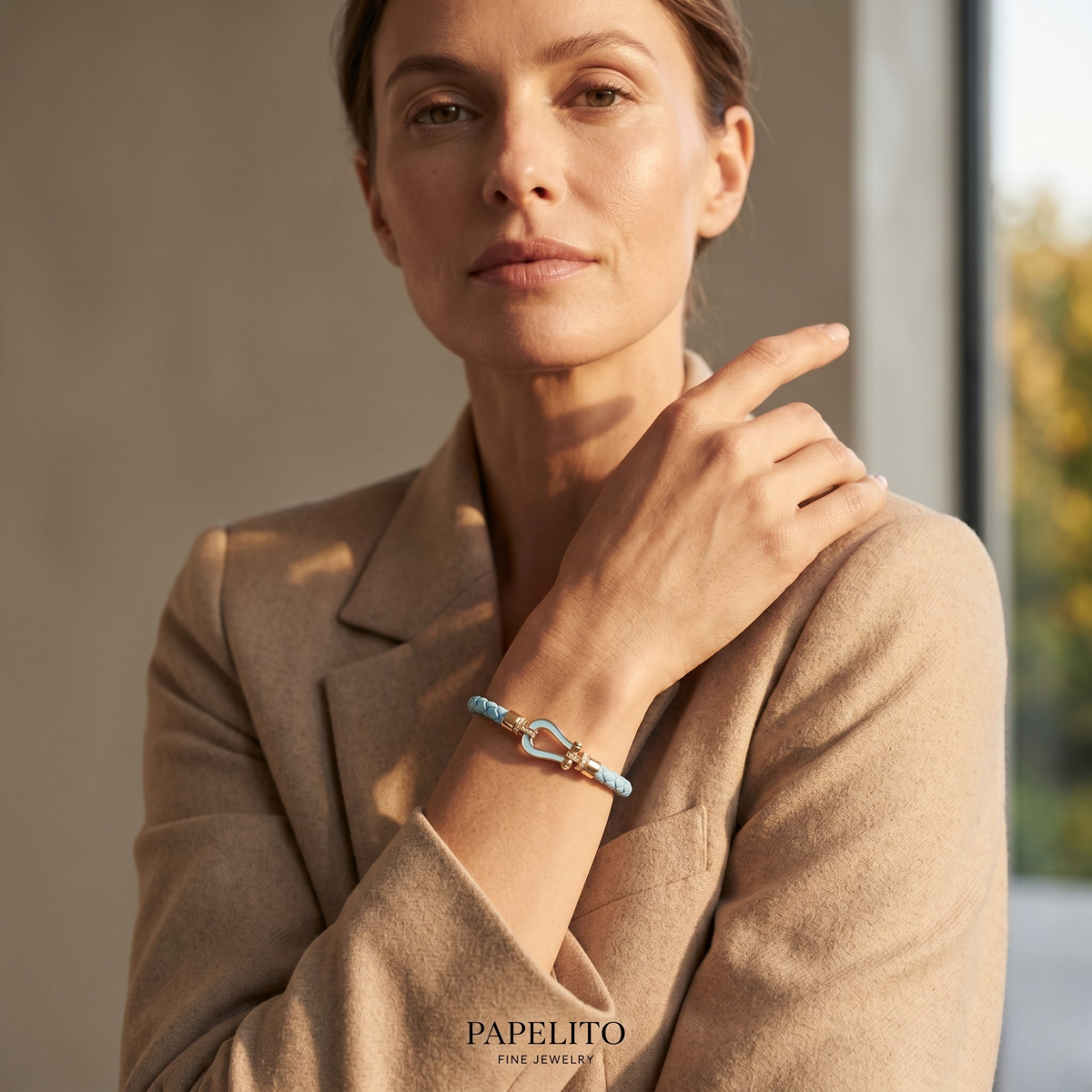 Pulsera Marina Bleu con Broche d’Or