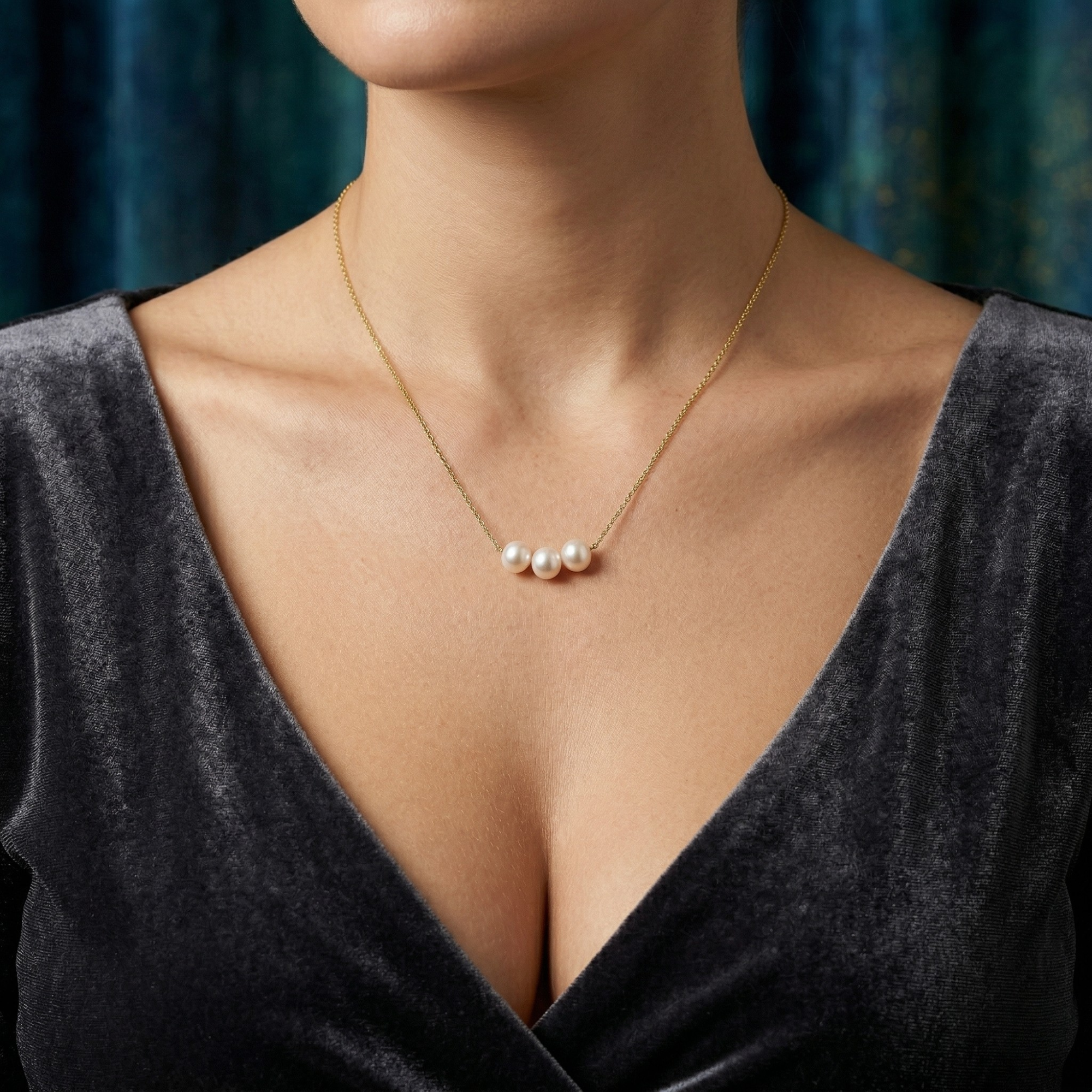 Collar Atemporal Aura de Perlas