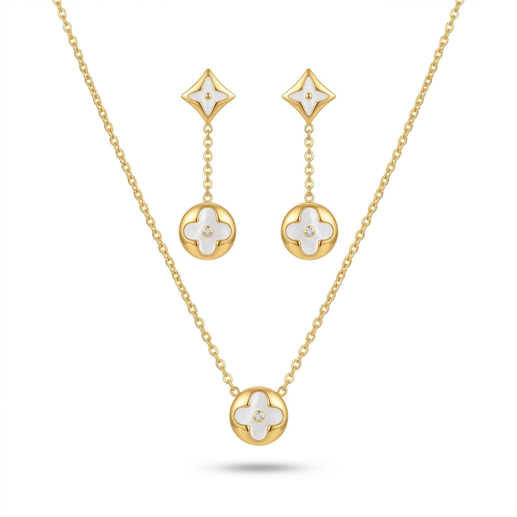 Conjunto Ivory Clover Allure