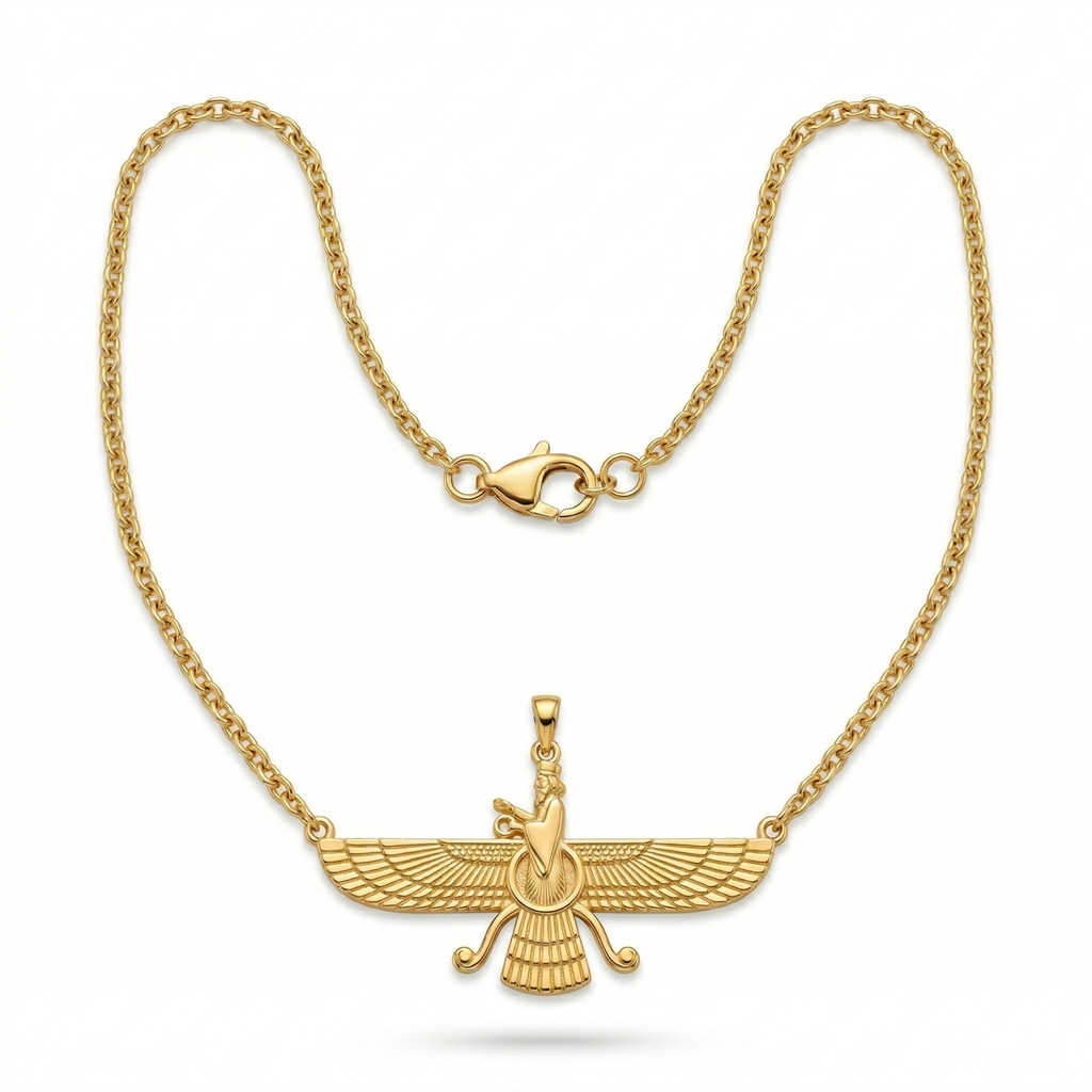 Collar 'L'Oiseau de Feu' de Elegancia Atemporal