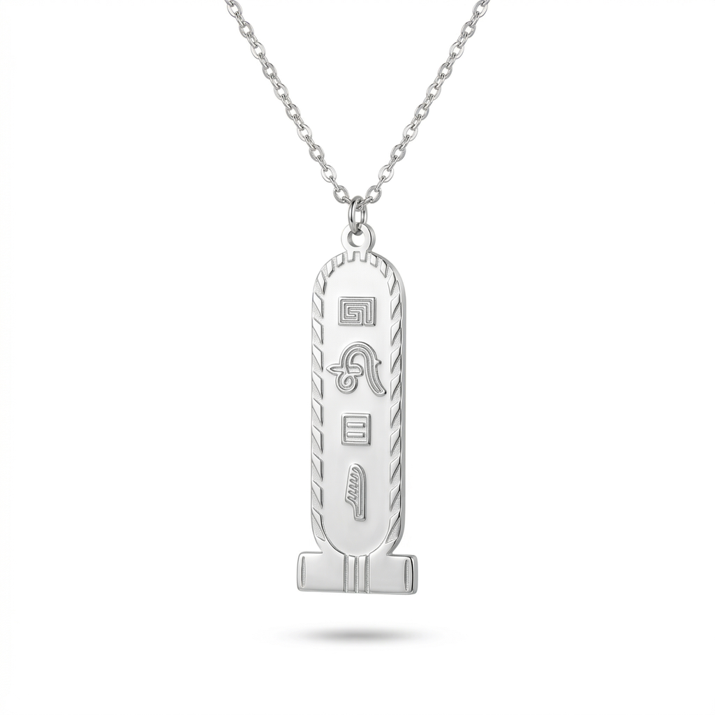 Collar 'Cartouche d'Argent' de Esencia Etérea