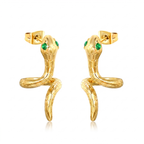 Pendientes Esculturales 'Serpent Doré'