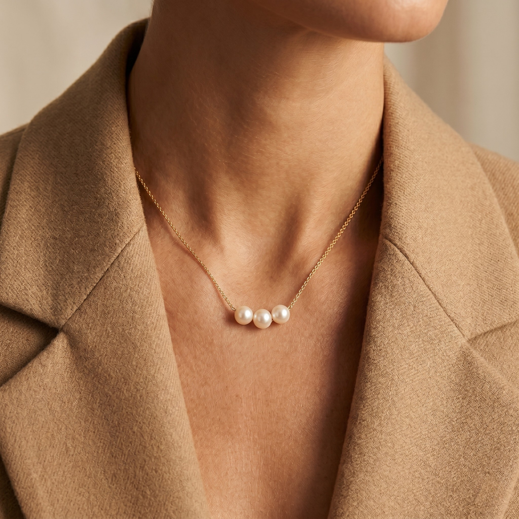 Collar Atemporal Aura de Perlas