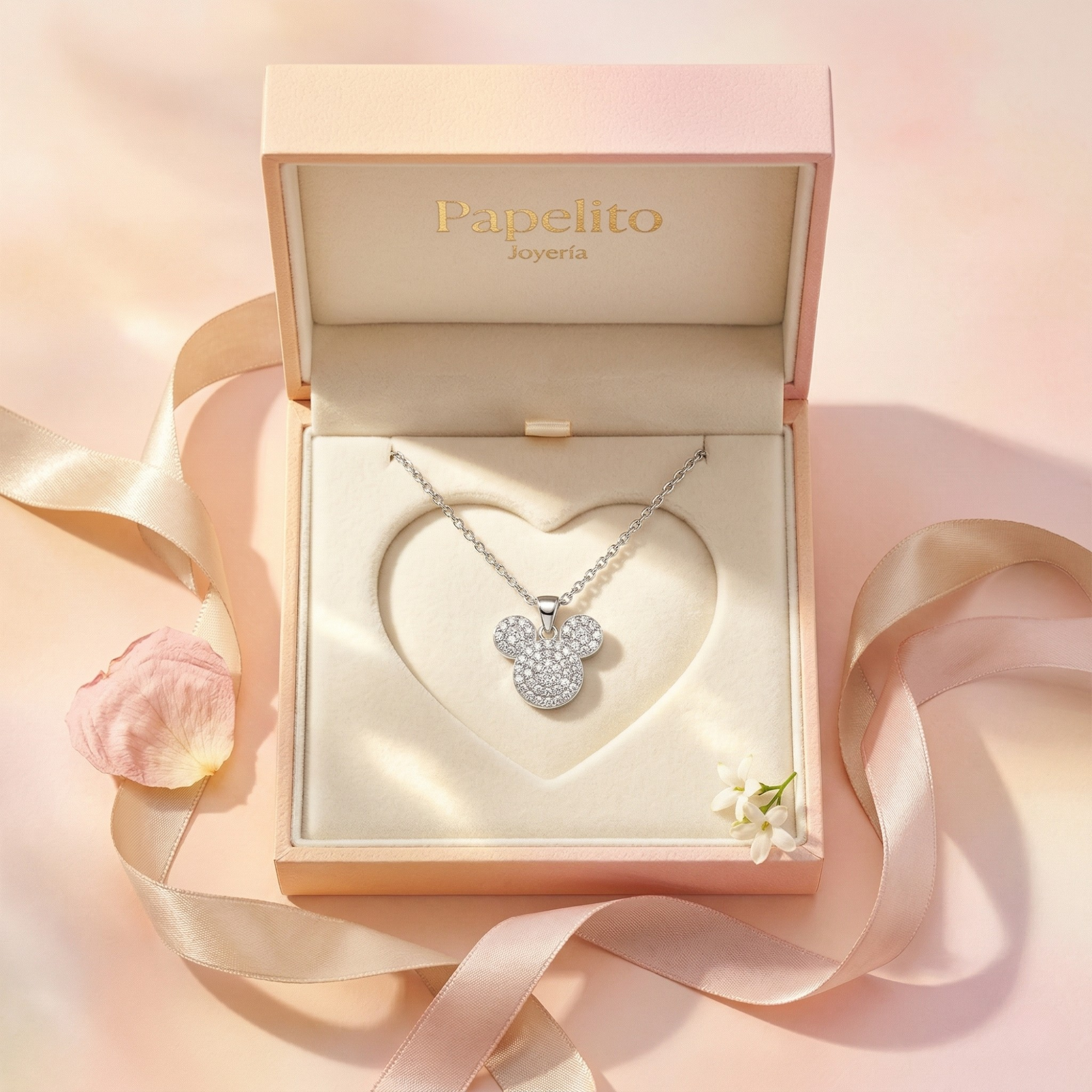 Collar Silhouette Éclat - Icono de Brillo y Plata