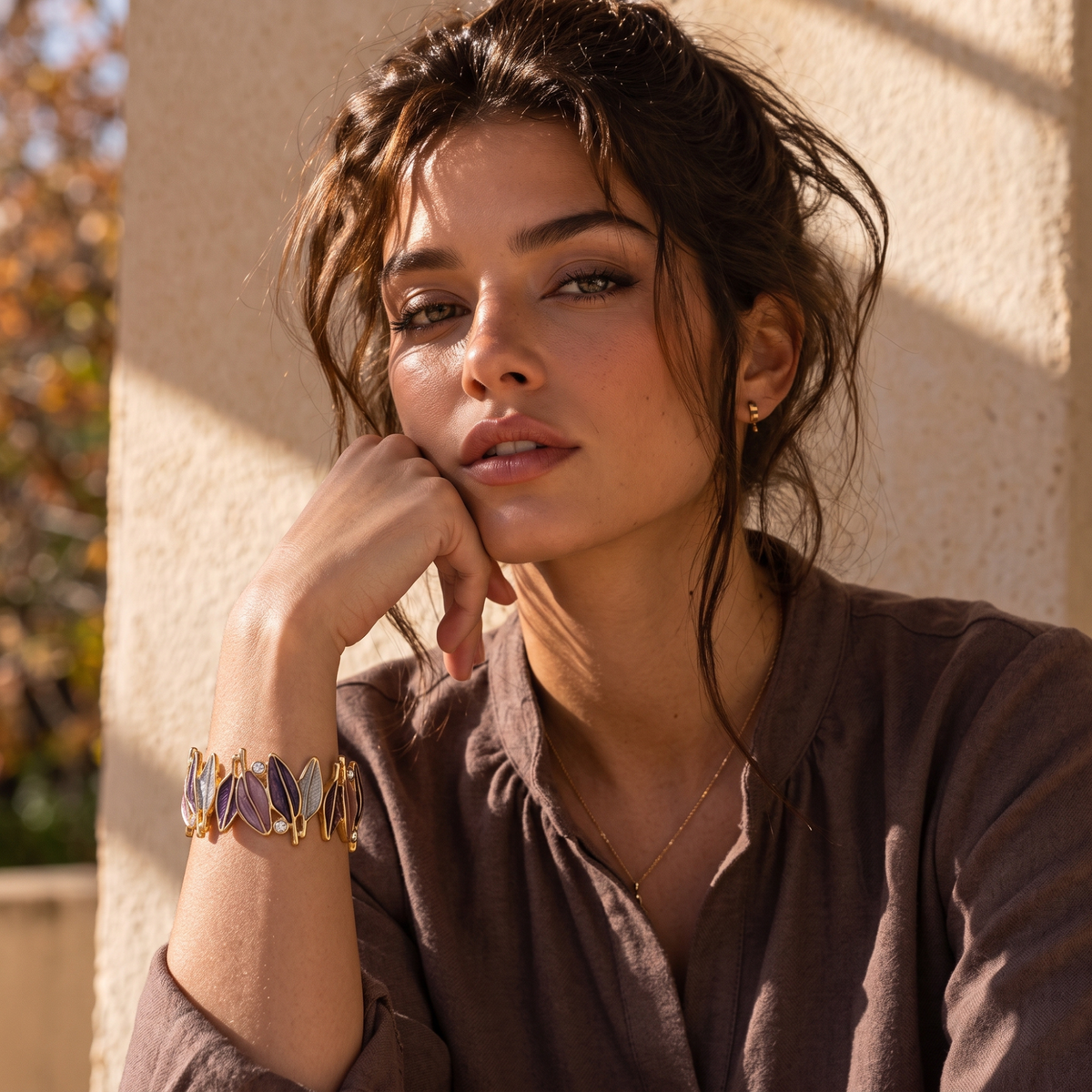 Pulsera Hojas de Prune Éternel