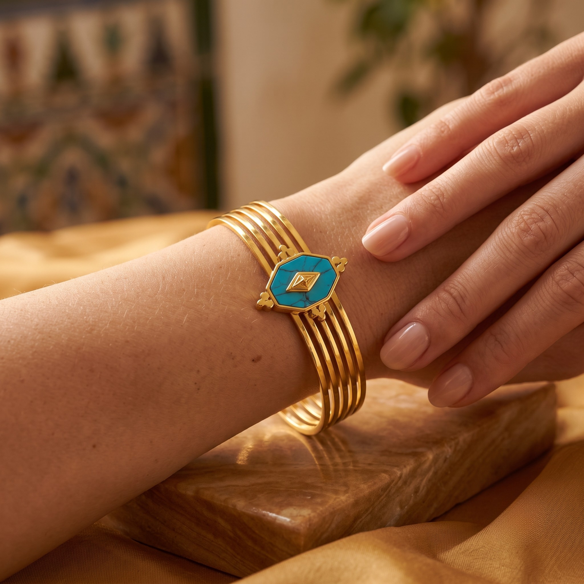 Pulsera Losange Bleu Celeste
