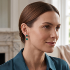 Pendientes Clover Vert Rayé Éclat