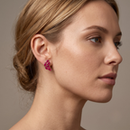 Pendientes Palme Rose Éclat