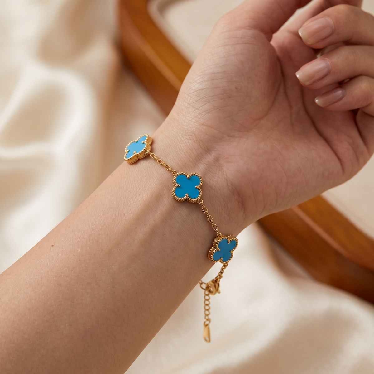 Pulsera Fleur de Turquoise Éternelle