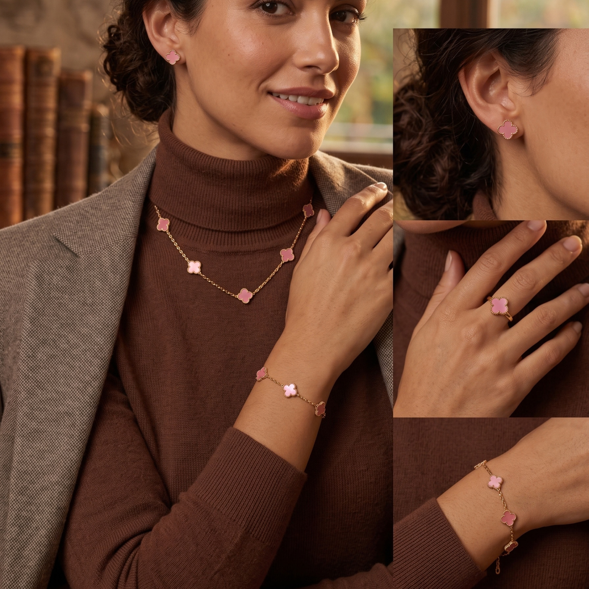 Conjunto Trébol Rosé Signature