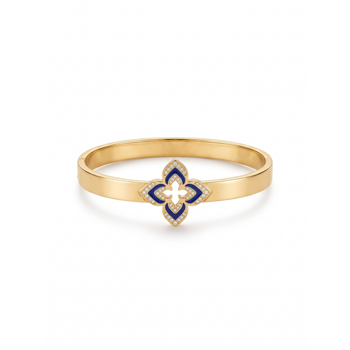 Brazalete Aura Florale Bleu Minuit Couture
