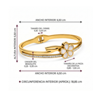 Pulsera Silueta Flor de Radiance