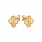 Pendientes de Trébol 100% Acero Bañados en Oro de 18K