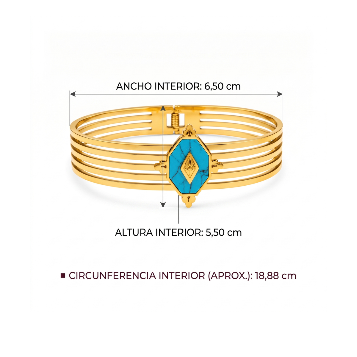 Pulsera Losange Bleu Celeste