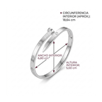 Brazalete Bangle Éclipse Argentée Moderne